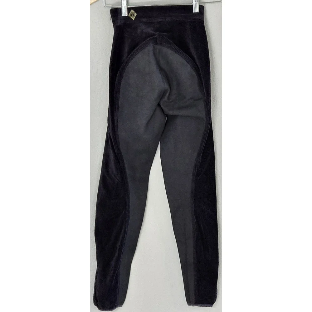 ROMFH Women's Corduroy Side Zip KP Riding Full Seat Breeches Tights Equestrian 1 - Picture 8 of 8